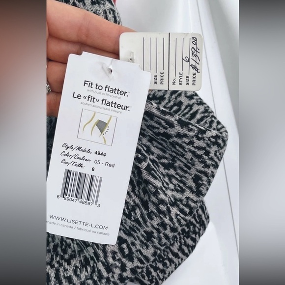 $139 NWT Lisette Sz 6 Womens Gradient Knit Abstract Ombre Leopard Print … - Picture 8 of 9